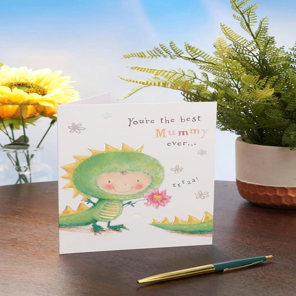image 1 of Cute Dino Design Mother's Day Card