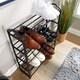 image 6 of 4 or 5 Tier Shoe Storage Rack Footwear Stand Shelf Hallway Entryway Organiser | Black