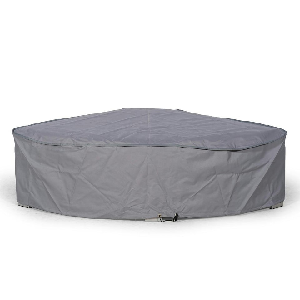 image 1 of Giardino Angled Garden Ottoman Cover | Grey | Grey