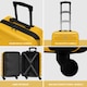 image 2 of 55x40x20cm Ryanair (Priority) TUI, Carry on Cabin Suitcase Hard Shell Approved for 60+ Airlines Yellow | Yellow/Black | Cabin Bag