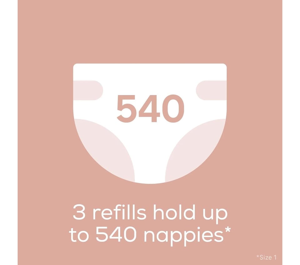 image 1 of Angelcare Nappy Bin Refill Cassette Compatible Disposal System 3Pack