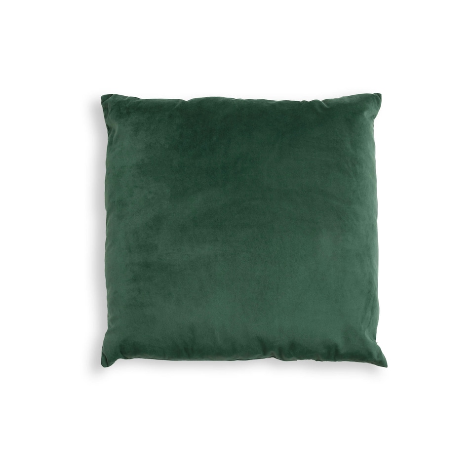 image 1 of BHS Velour Cushion, Green