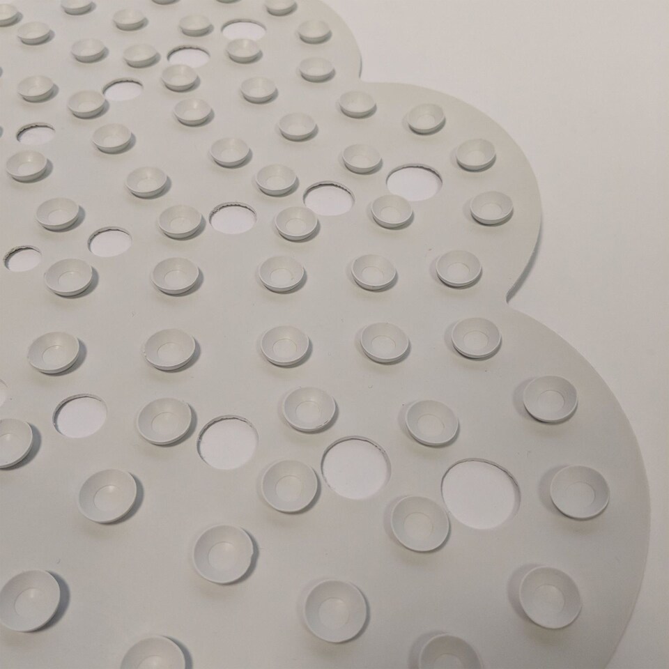 image 1 of Showerdrape Petal Anti-slip White Shower Mat 540mm | Multi | 1