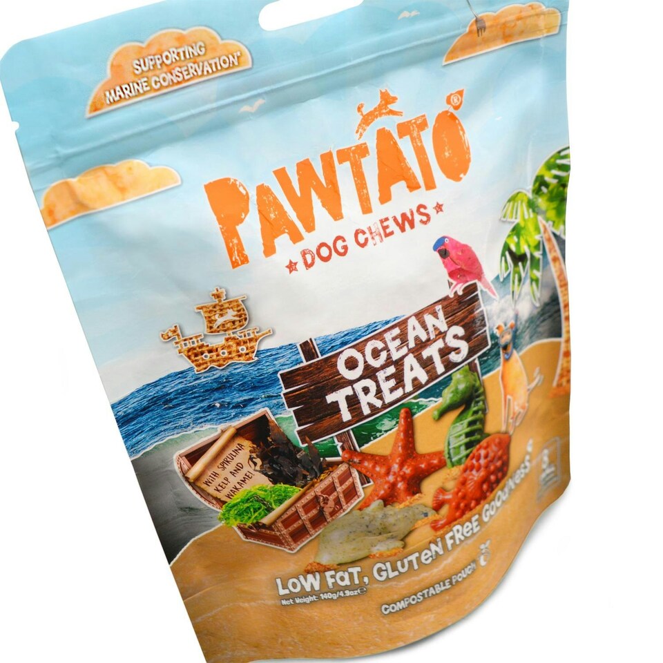 image 1 of Pawtato Ocean Treats Grain Free Small Dog Chews 140g (Pack of 10)