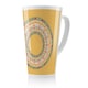 image 1 of Orange Circle Ornament Round Frame Latte Mug
