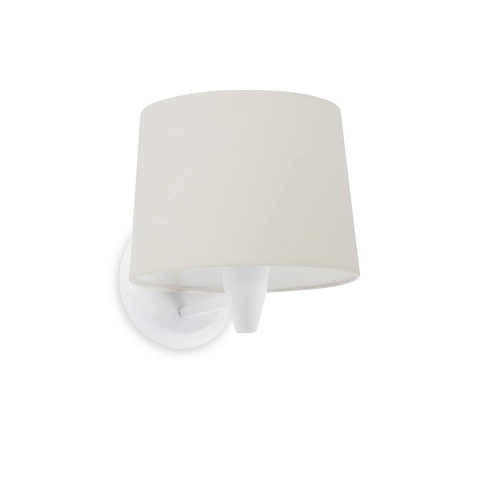 Conga Wall Light with Shade White, E27