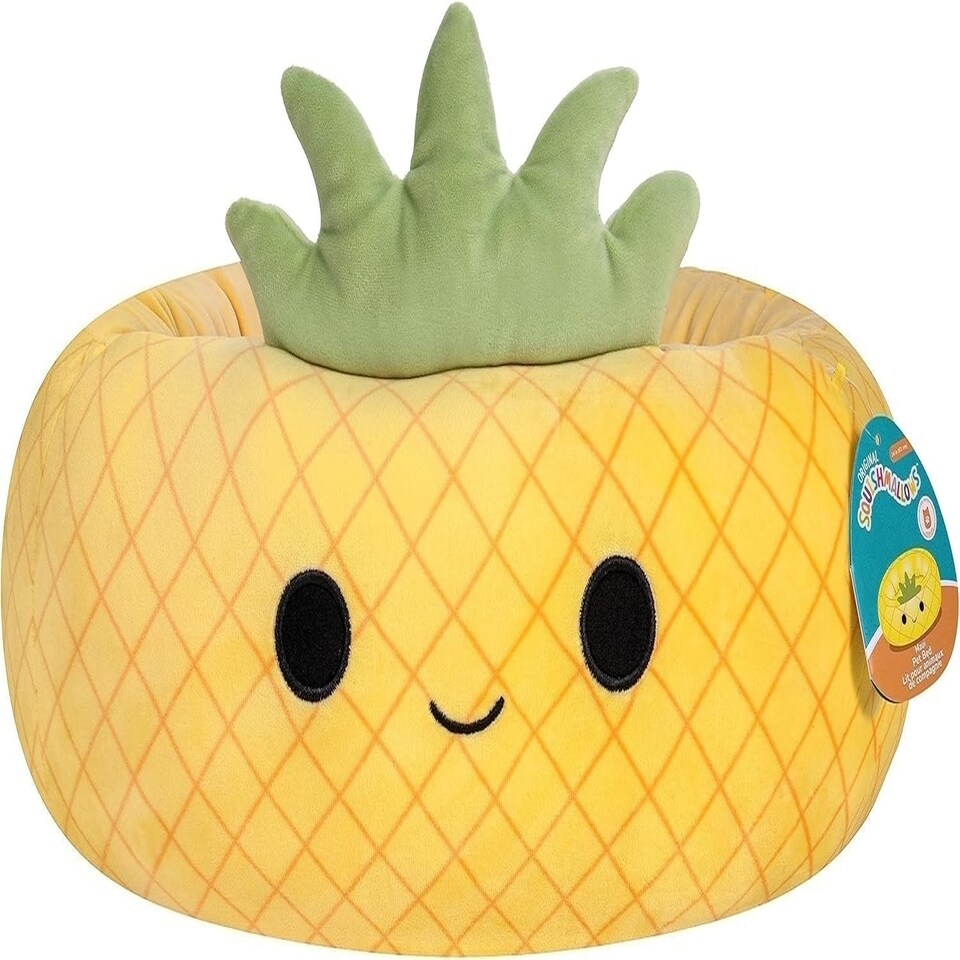 image 1 of Squishmallows Official 30-Inch Maui Pineapple Pet Bed - Large Ultrasoft Official Plush Pet Bed