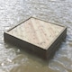 image 1 of Large Square Duck Float, Waterfowl Platform, Floating Waterfowl Pontoon Brown | One Size