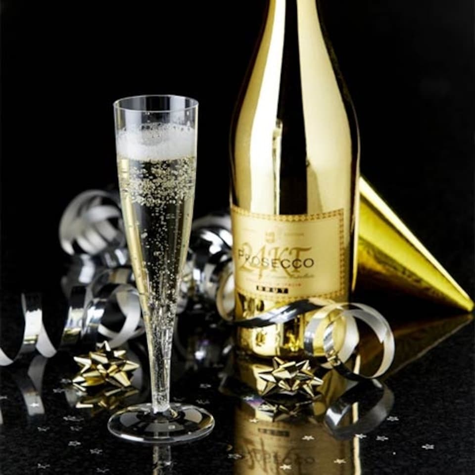 image 1 of Clear Plastic Champagne Tulip Flutes 100ml - Pack of 10