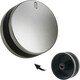 image 2 of SPARES2GO Silver/Black Switch Knobs compatible with Lamona LAM3200 LAM3204 LAM3401 Hob Oven Cooker (Pack of 2)
