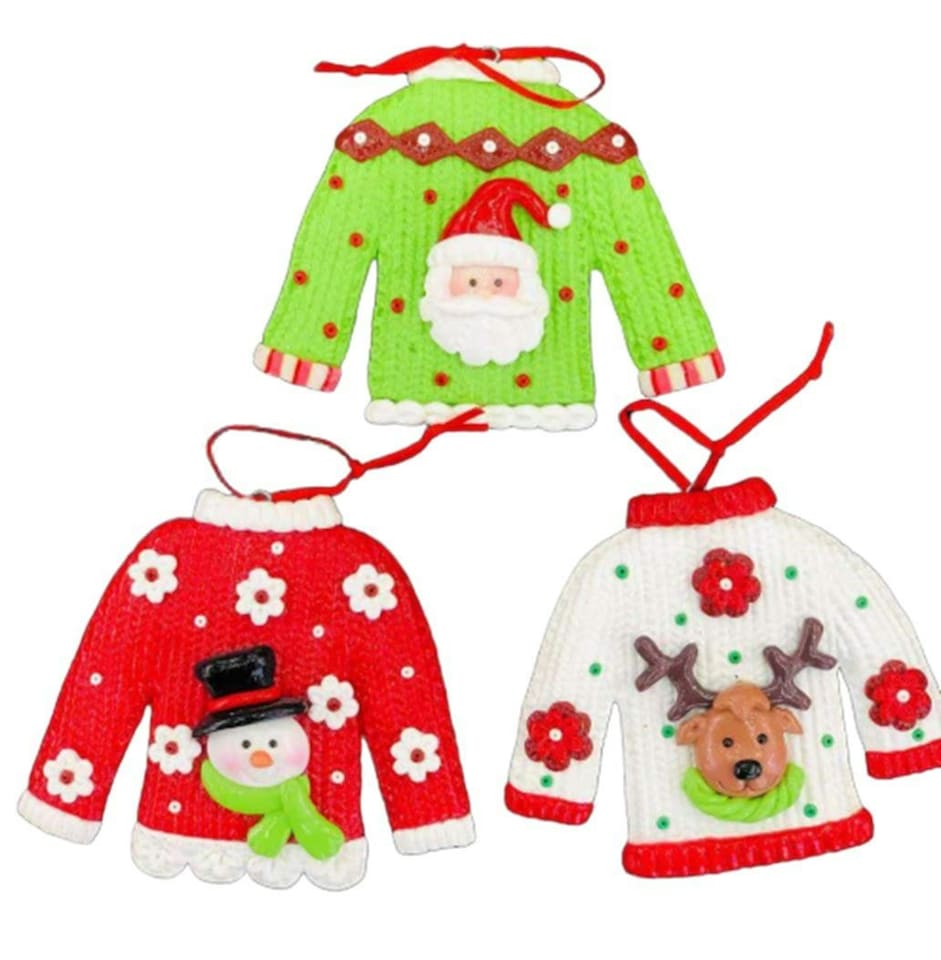 image 1 of Christmas Tree Hanging Decorations 3Pcs Jumpers