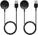 image 1 of Dyzi 2-Pack Magnetic Dock Charger Charging Cable USB-A 5V/2A for Samsung Galaxy Watch 7 6 5 4 3 Ultra FE Pro Classic Active 2/1 - Black