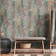 image 3 of Fern Foliage Wallpaper in Multicolour on Beige Multi