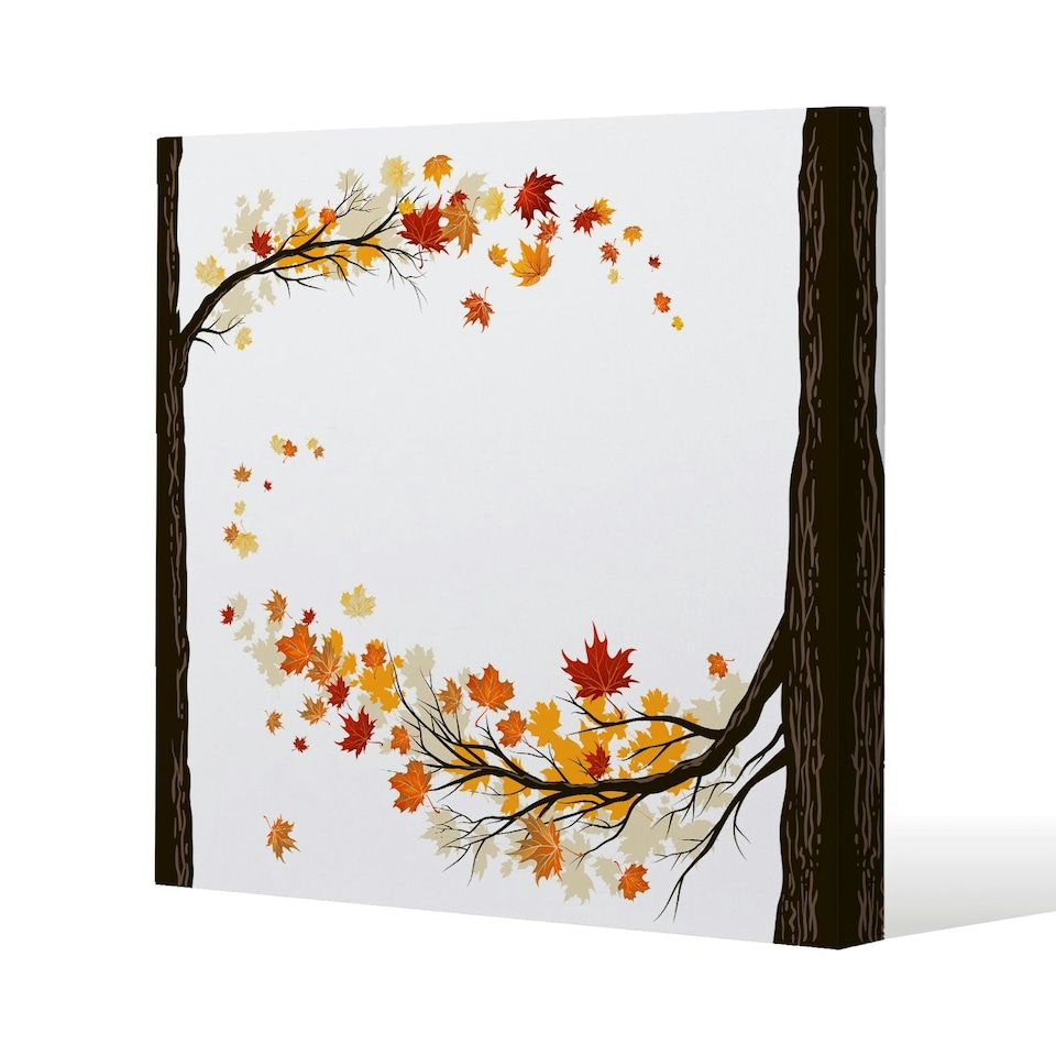 image 1 of Autumn Trees (Canvas Print) 77 x 77 x 4cm