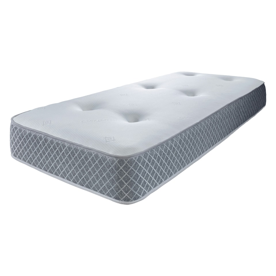 image 1 of Nebraska Tufted Hybrid Mattress - Soft Feel Cool Touch Quilted Sleep Surface | Grey | Double