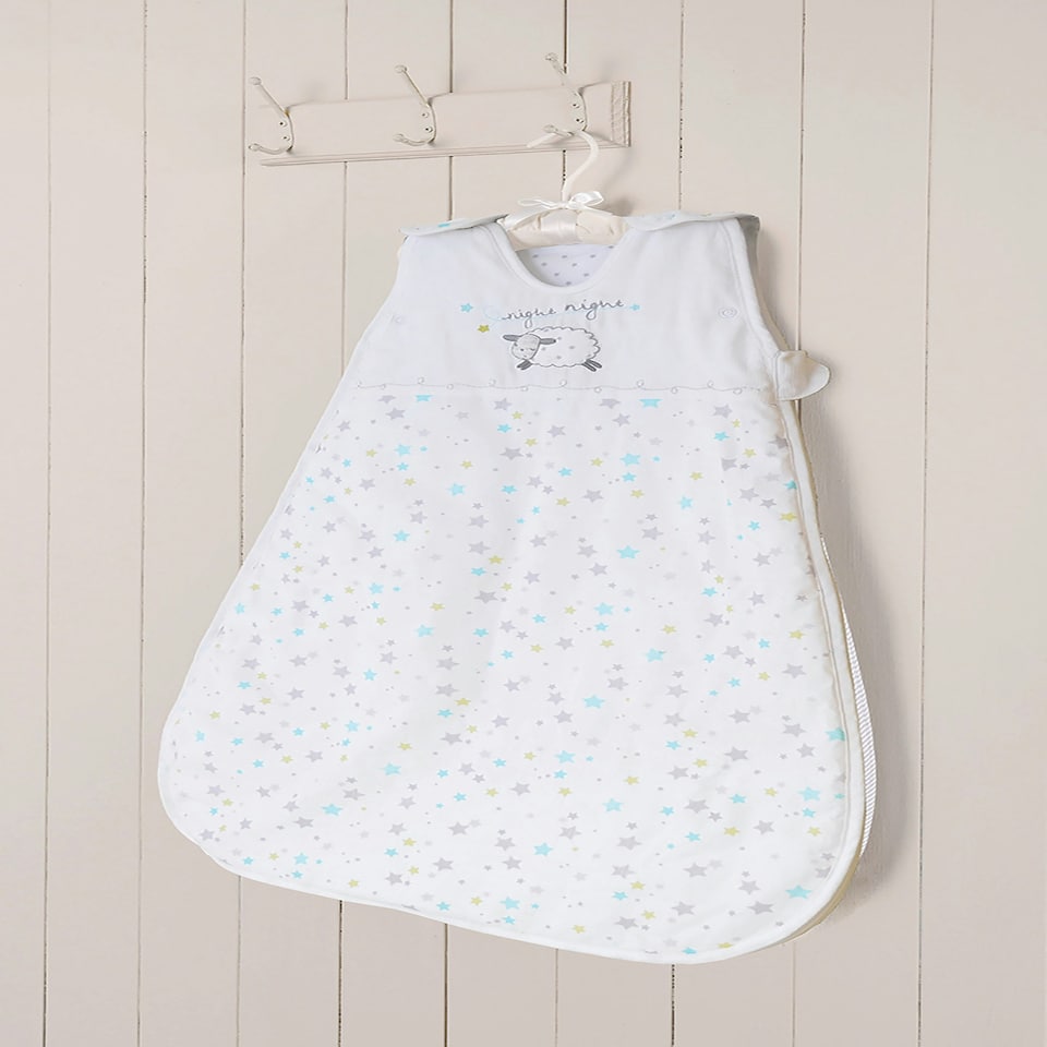 image 1 of Silver Cloud Counting Sheep Sleeping Bag 2.5 Tog 0-6M N/A
