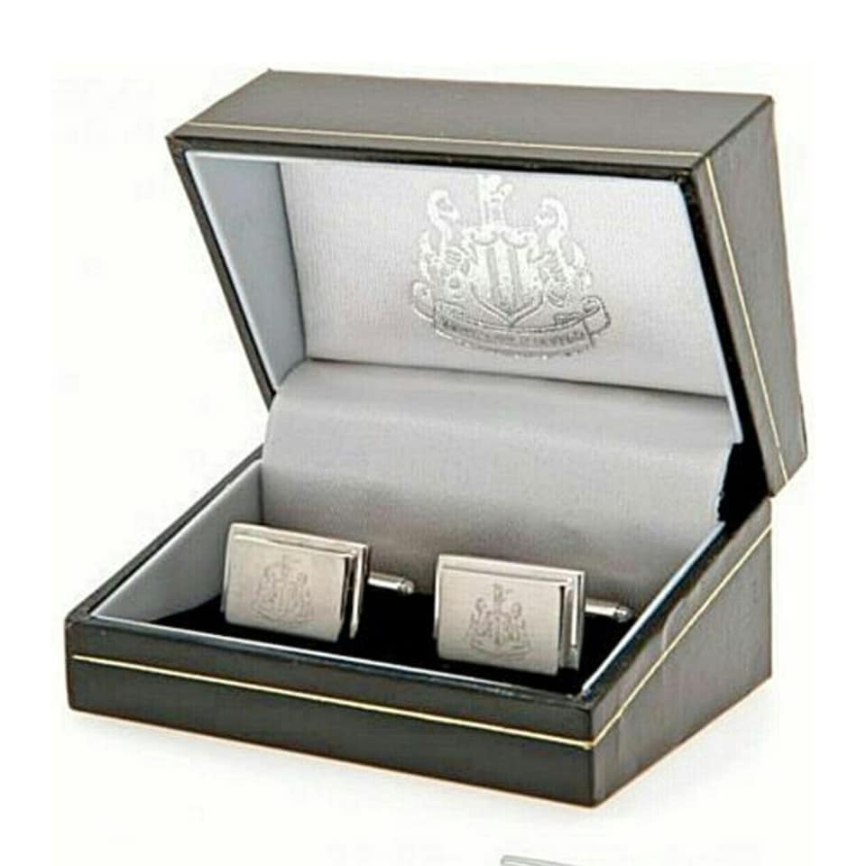 image 1 of Newcastle United FC Stainless Steel Cufflinks - Silver - One Size