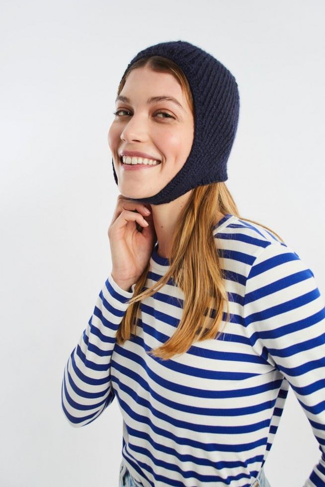 Wool and the Gang Lil Alpachino Merino DK Knitting Pattern Echo Hat , Headwear for Women - One Size - Intermediate