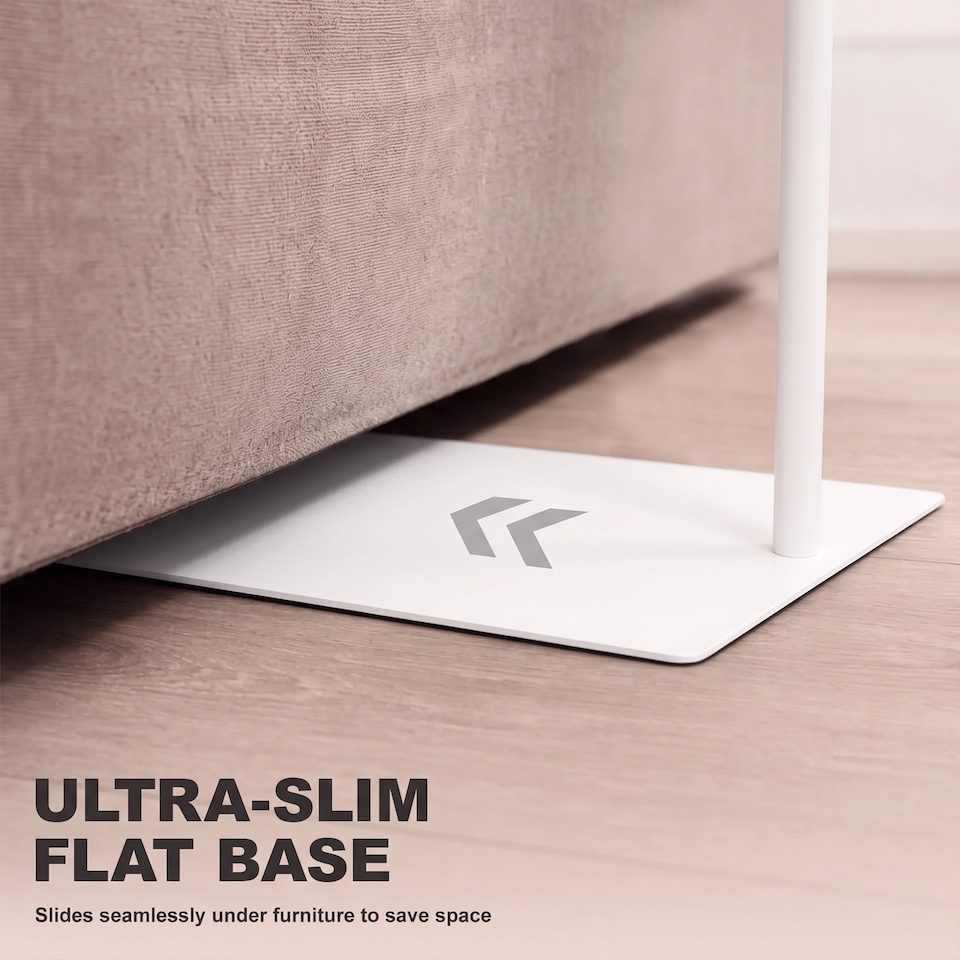 image 1 of HOMCOM Half Moon Lash Light, Beauty Floor Lamp with Rotatable Head