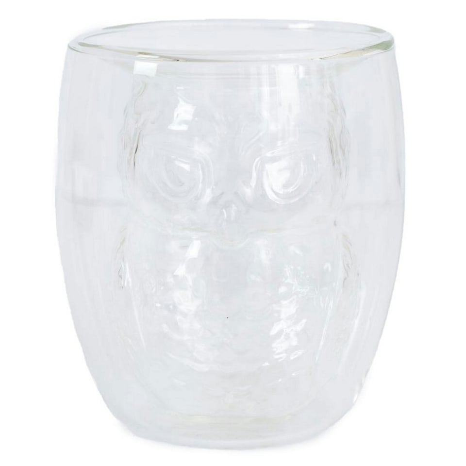 image 1 of Harry Potter 3D Hedwig Glass - Clear - One Size | Clear | 1