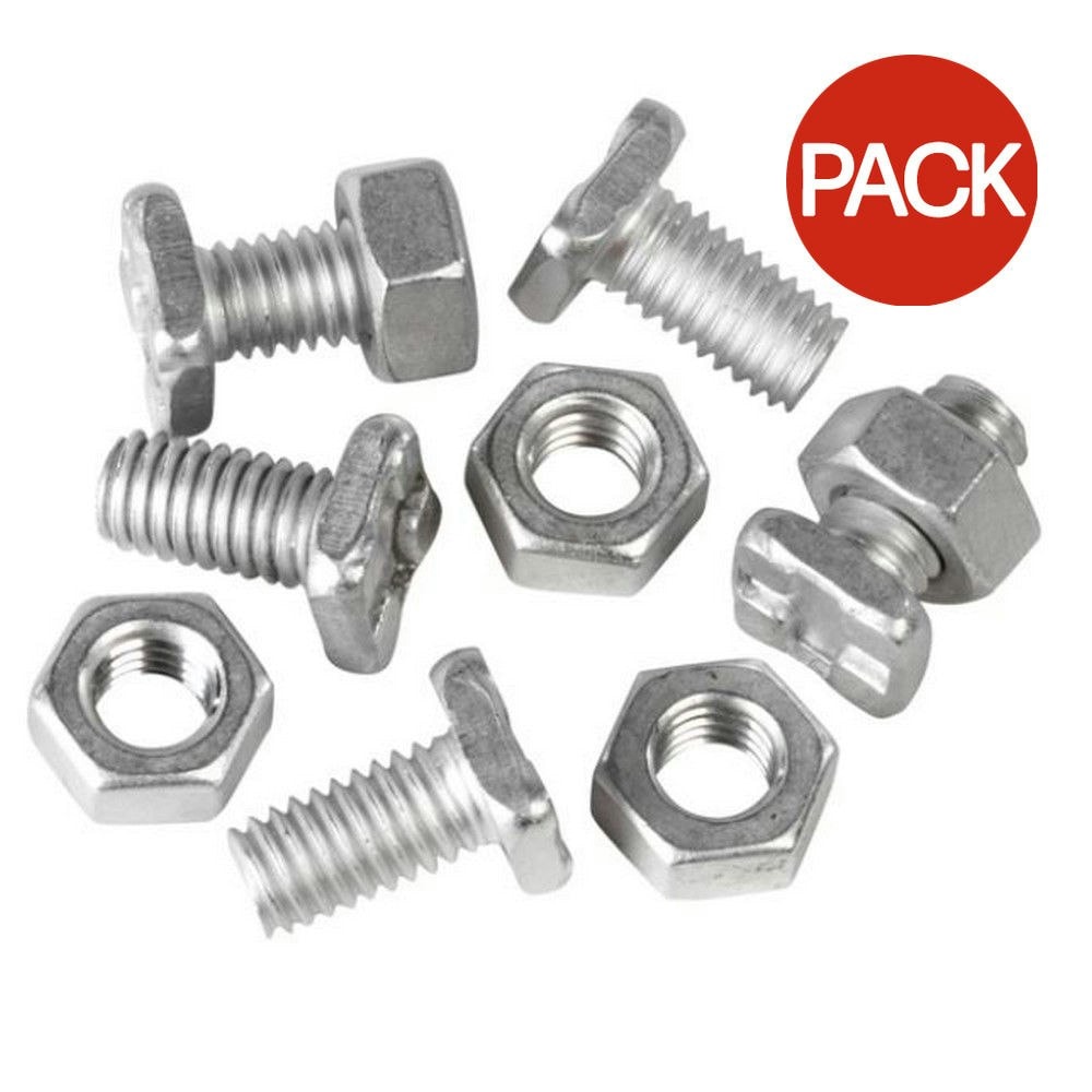 Ambassador Bolts & Nuts (Pack of 20) - Silver - One Size