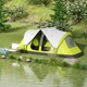 image 2 of Outsunny 2 Room Camping Tent with Waterproof Rainfly & Screen Panels Yellow | Yellow