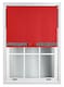 image 3 of FURNISHED Blackout Roller Blind with Black Glitter Trim and Red Bow Trimmable Window Shade | Red | Red | (W) 65cm x (L) 210cm