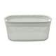 image 2 of JVL Droplette Laundry Plastic Storage Basket, 33L - Ice Grey Grey