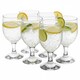 image 4 of 335ml Clear Footed Stemmed Beer Glasses Set of 6
