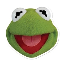 Kermit the Frog The Muppets Disney Cardboard Face Mask