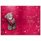 image 2 of Bear With Rose And Envelope 3D Photo Finish Keepsake Wife Anniversary Card