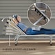 image 3 of Outsunny Folding Outdoor Reclining Sun Lounger Chair Aluminium Frame Khaki