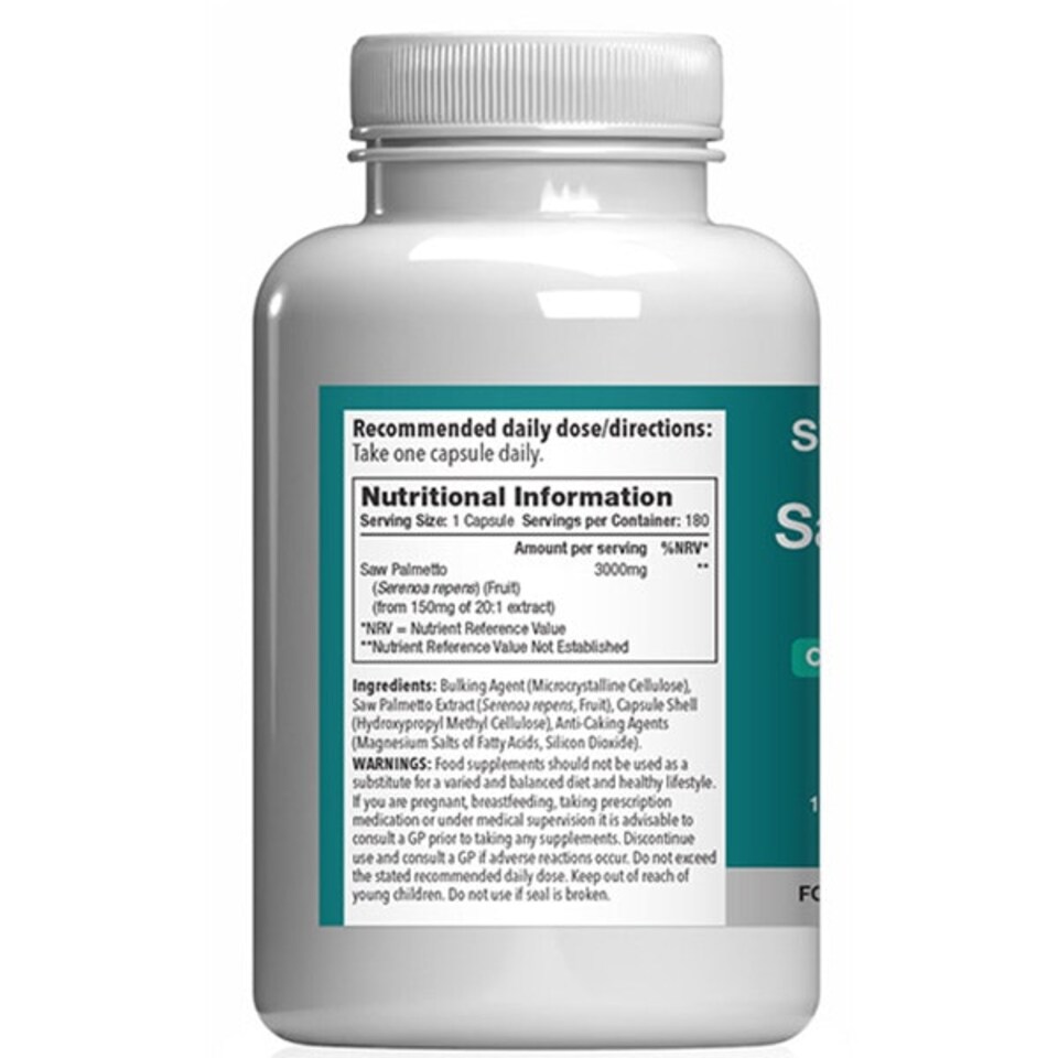 image 1 of Saw Palmetto 3,000mg - 180 Capsules