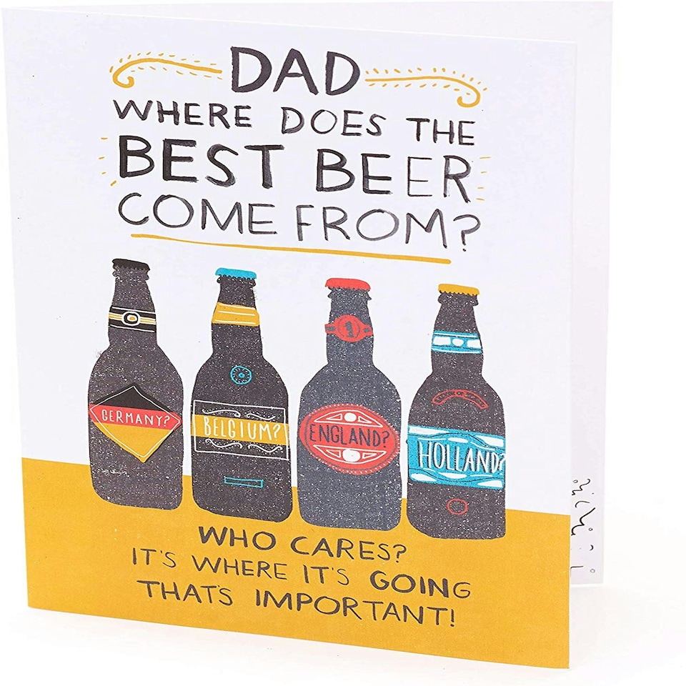 image 1 of Dad Birthday Card with Beer Joke