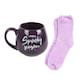 image 3 of Something Different Spooky Season Mug and Sock Set - Purple/Lilac - One Size