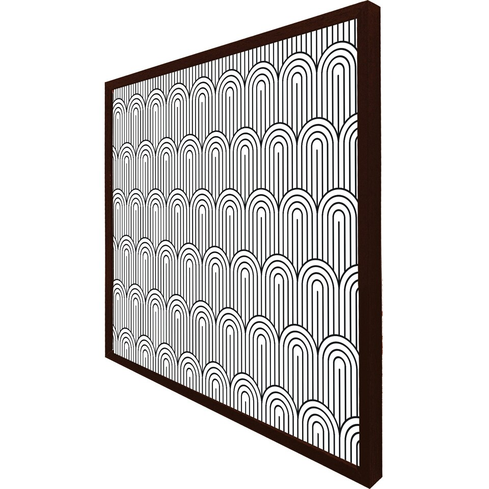 image 1 of Geometric curves (Picture Frame) Grey | M
