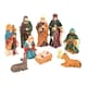 image 3 of LARGE Handmade Nativity Scene Birth Jesus Christ Wooden Stable Figurine House Sculpture Christmas Decoration Xmas Décor, W