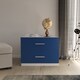 image 2 of White 2 Drawers Chest Cabinet | White | 1