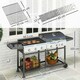 image 7 of Outsunny Gas Grill and Plancha with 6+1 Burners for Garden Party Festival