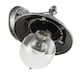 image 5 of Classic Style Outdoor Wall Lamp Lantern in Brushed Black Silver with Clear Shade | Silver