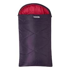 Mountain Warehouse Summit Sleeping Bag Lightweight Outdoor Mini Square Camping Purple