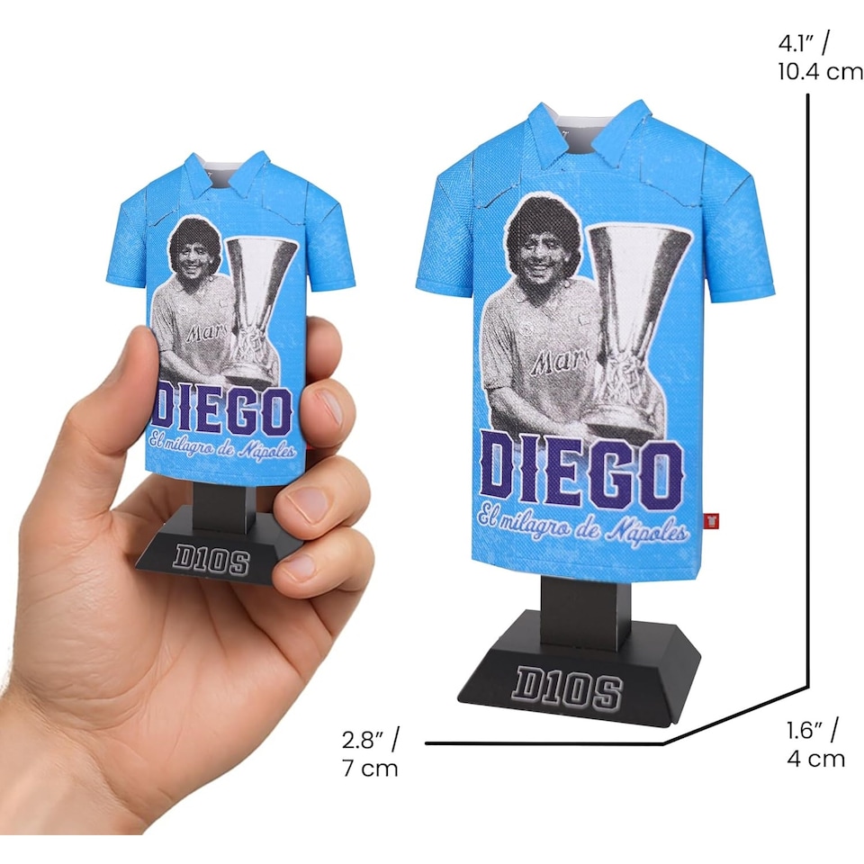 image 1 of RadStuff Metal Alloy Football Shirt - Maradona Alloy Shirt 1984/91