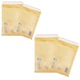 image 1 of 50 x Size 2 (120 x 215mm) Classic Gold Arofol Bubble Lined Strong Postal Mailers With Peel & Seal Slip Gold | One Size