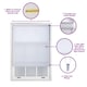 image 3 of FURNISHED Daylight Sheer Roller Window Blinds Made to Measure | Red | Red | (W) 240cm x (L) 165cm