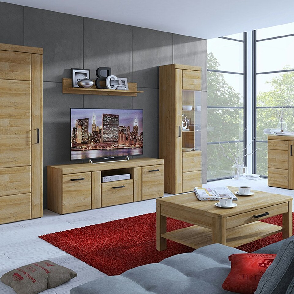 image 1 of Cortina 2 Door Cabinet in Grandson Oak