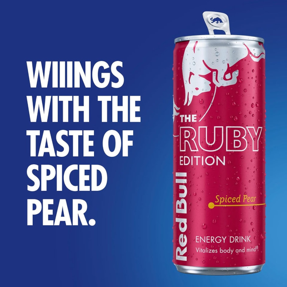 image 1 of Red Bull Energy Drink Ruby Edition Spiced Pear 250ml x12
