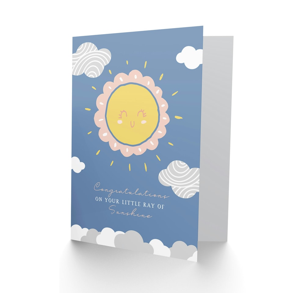 image 1 of Little Sunshine Congratulations New Baby Card