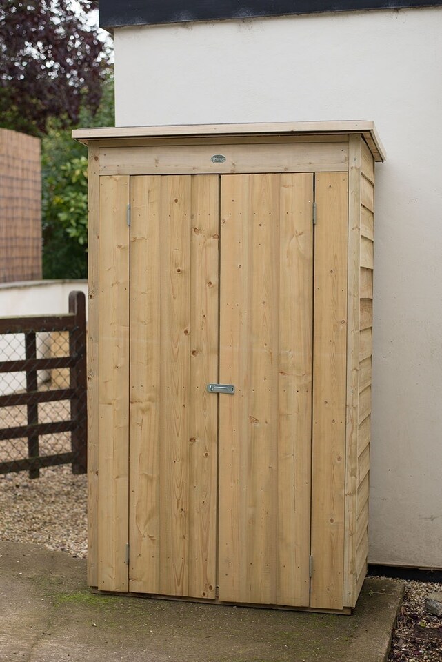 image 1 of Forest Garden Tall Pent Wooden Garden Storage Tool Store - Outdoor Patio Storage