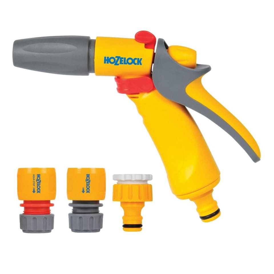 image 1 of Hozelock Hose Spray Gun - Yellow/Grey - One Size