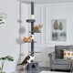 image 6 of Yaheetech Floor-to-Ceiling Cat Tree Dark Grey